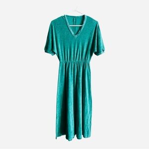 Vintage 1970s terry cloth dress Size Small